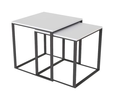 Стол журнальный 2 в 1 Ascet Art In Head белый бриллиант