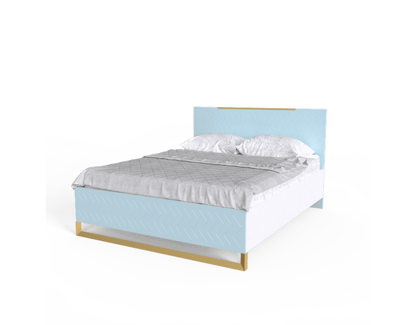 Ліжко 1,6 Swan Art In Head блакитна лагуна