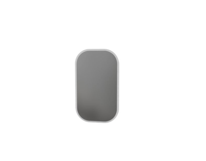 Зеркало 100 Swan Art In Head 600x1000x10 белый супермат (105040115) в интернет-магазине "Мебли Даром"