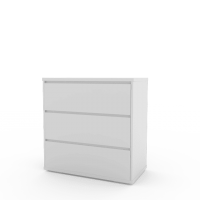 Комод 3 Light Art In Head білий