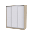 Шафа-купе Loretto Art In Head дуб сонома + білий супермат 