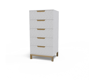 Комод 1200 Swan Art In Head белый супермат