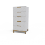 Комод 1200 Swan Art In Head белый супермат