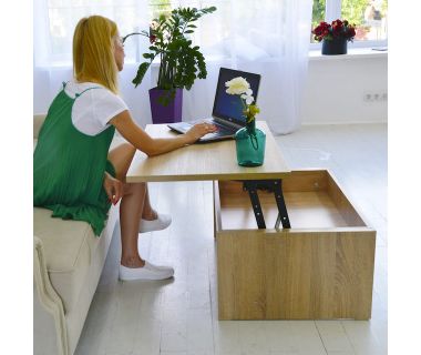 Стол-трансформер Desk Art In Head 910x400x410 дуб Сонома (101011408)