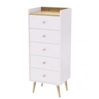 Комод скандинавський 5 Asgard Art In Head білий