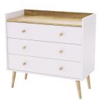 Комод 3 скандинавський Asgard Art In Head білий на ніжках