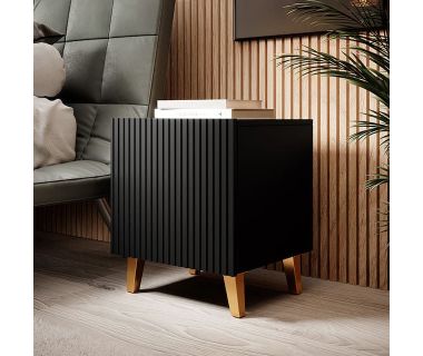 PAFOS CAMA MEBLE Тумба прикроватная (2 шт.) черный PAFOS CAMA MEBLE Тумба прикроватная (2 шт.) черный