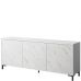 MARMO 200 3D CAMA MEBLE Комод белый/белый мрамор