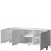 MARMO 200 3D CAMA MEBLE Комод белый/белый мрамор