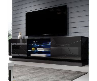 QIU 200 CAMA MEBLE Тумба ТВ черный глянец