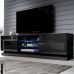 QIU 200 CAMA MEBLE Тумба ТВ чорний глянець