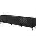 ABETO 200 CAMA MEBLE Тумба ТВ черный/черный глянец/золотые металлические ножки