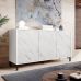 MARMO 150 3D CAMA MEBLE Комод белый/белый мрамор