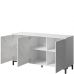 MARMO 150 3D CAMA MEBLE Комод белый/белый мрамор