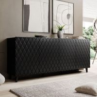 ASTI 200 4D CAMA MEBLE Комод черный