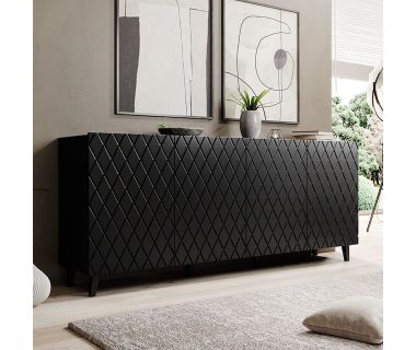 ASTI 200 4D CAMA MEBLE Комод черный ASTI 200 4D CAMA MEBLE Комод черный