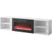 POLO 200 EF CAMA MEBLE Тумба ТВ белый с черным электрокамином