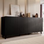 BARI 200 4D CAMA MEBLE Комод чорний