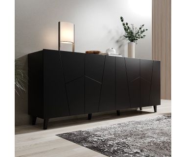 ETNA 200 4D CAMA MEBLE Комод черный ETNA 200 4D CAMA MEBLE Комод черный