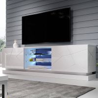 QIU 200 CAMA MEBLE Тумба ТВ білий глянець