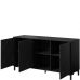 MARMO 150 3D CAMA MEBLE Комод черный/черный мрамор