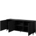 MARMO 200 3D CAMA MEBLE Комод черный/черный мрамор