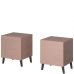 NOVA CAMA MEBLE Тумба нічна (2 шт.) рожевий