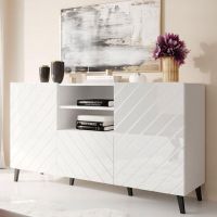 ABETO CAMA MEBLE Комод белый/белый глянец