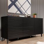 NOVA CAMA MEBLE Комод чорний