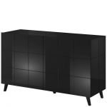 REJA CAMA MEBLE Тумба 2D чорний глянець