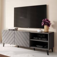 ABETO 150 CAMA MEBLE Тумба ТБ графіт/графіт глянець