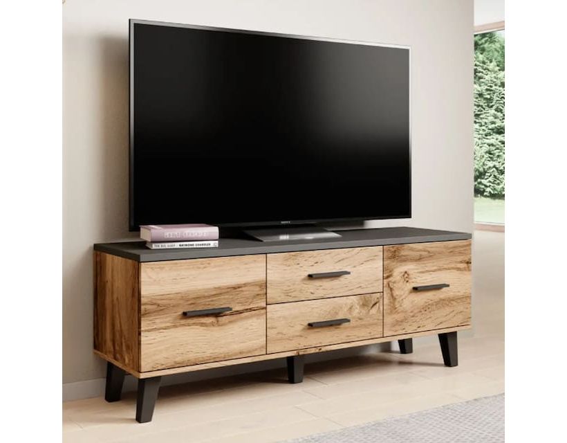 LOTTA CAMA MEBLE Тумба ТВ 140 2D2S дуб