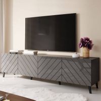 ABETO 200 CAMA MEBLE Тумба ТБ графіт/графіт глянець