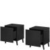 NOVA CAMA MEBLE Тумба прикроватная (2 шт.) черный