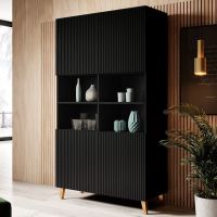 PAFOS CAMA MEBLE Стелаж 100 4D чорний