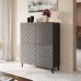 ABETO CAMA MEBLE Комод 100 графит/графит глянец