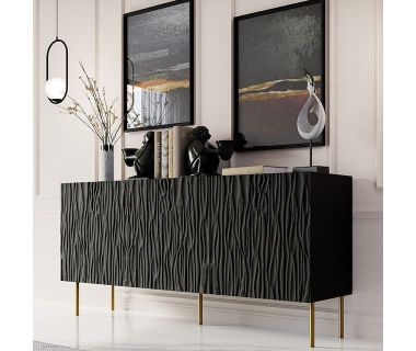 JUNGLE 152 CAMA MEBLE Комод чорний JUNGLE 152 CAMA MEBLE Комод чорний