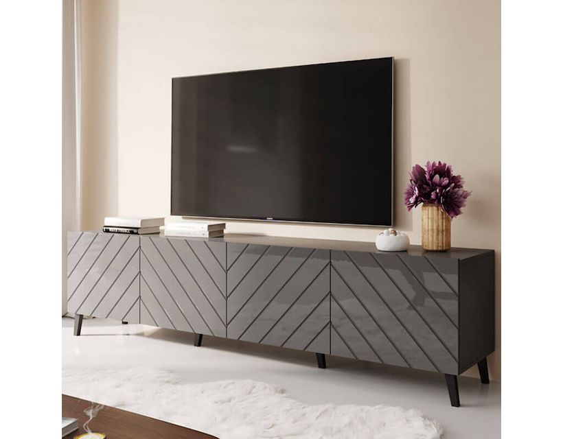 ABETO 200 CAMA MEBLE Тумба ТБ графіт/графіт глянець