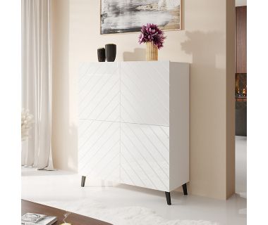 ABETO CAMA MEBLE Комод 100 белый/белый глянец ABETO CAMA MEBLE Комод 100 белый/белый глянец