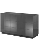 REJA CAMA MEBLE Тумба 2D глянец графит