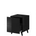 REJA CAMA MEBLE Тумба прикроватная (2 шт.) черный глянец