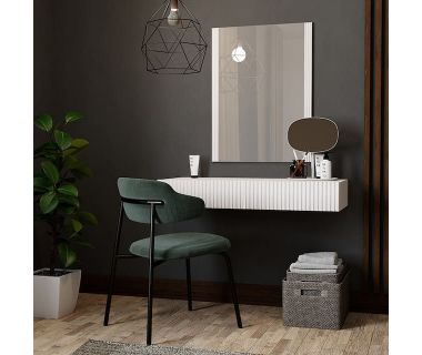 PAFOS CAMA MEBLE Туалетный стол с зеркалом навесной белый PAFOS CAMA MEBLE Туалетный стол с зеркалом навесной белый