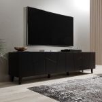 ETNA 200 4D CAMA MEBLE Тумба ТВ чорний