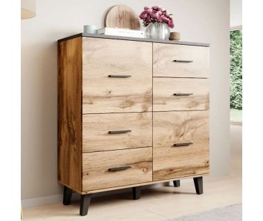 LOTTA CAMA MEBLE Комод 110 2D4S дуб один
