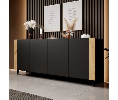 FARO 200 4D CAMA MEBLE Комод черный FARO 200 4D CAMA MEBLE Комод черный