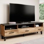 LOTTA CAMA MEBLE Тумба ТВ 180 3S3K дуб