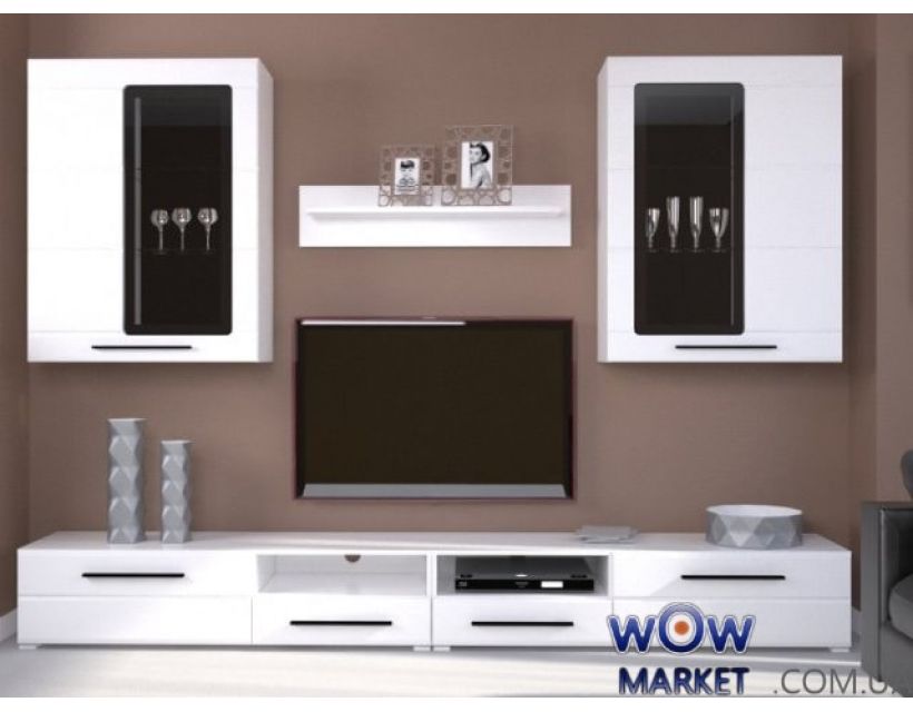 Гостиная Аргус белая Гербор в интернет-магазине "Мебли Даром"