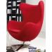 Крісло Egg (Егг) червоний шкіра SDM (Групо СДМ) в інтернет магазині "Меблі Даром"