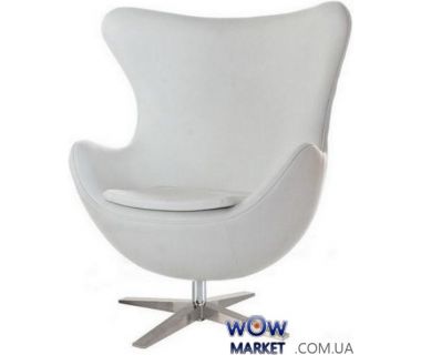 Крісло Egg (Егг) білий екошкіра SDM (Групо СДМ)