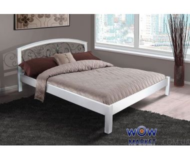 Ліжко двоспальне біла Джульєта (Вільха) Мікс Меблі Елегант Ліжко двоспальне біла Джульєта (Вільха) Мікс Меблі Елегант